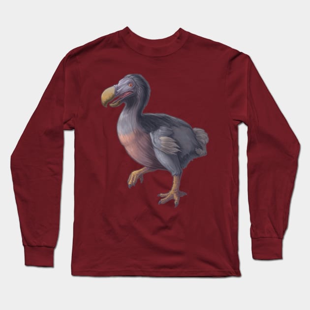 Raphus cucullatus - The Dodo Long Sleeve T-Shirt by CoffeeBlack